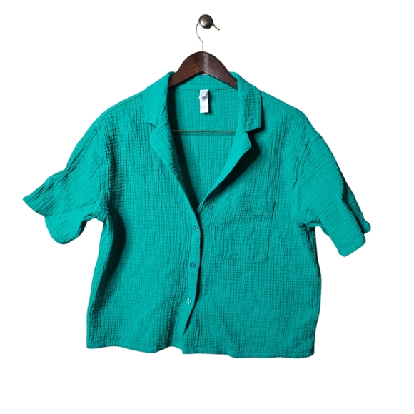 Stars Above Textured Button-Down - Breezy and Chic - Picture 2 of 5